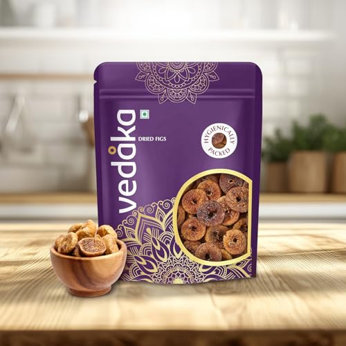 Image of Amazon Brand - Vedaka Dried Figs | 1 Kg | 500 g x Pack of 2 | Premium quality Figs (Anjeer) | Rich Source Of Fiber | Low in Fat | Ideal for Festive Gifting | Hygienically Packed