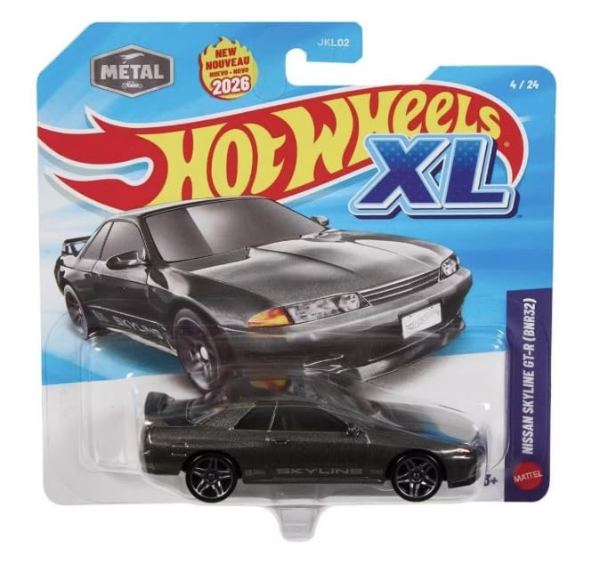 Hot Wheels XL Nissan Skyline GT-R (BNR32) 1:64 Gris miniatura 1