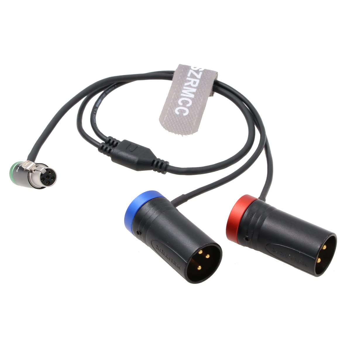SZRMCC TA5F de perfil bajo Mini XLR de 5 pines a XLR doble Cable de audio de 3 pines para grabadoras mezcladoras de campo Zaxcom QRX Dispositivos de sonido 633664688 788T