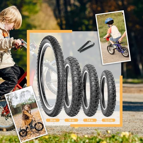 Hycline Kids Bike Replacement Tires Set: 2-Pack