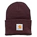 Carhartt Women's Acrylic Rib Knit Watch Hat, Deep Wine, One Size