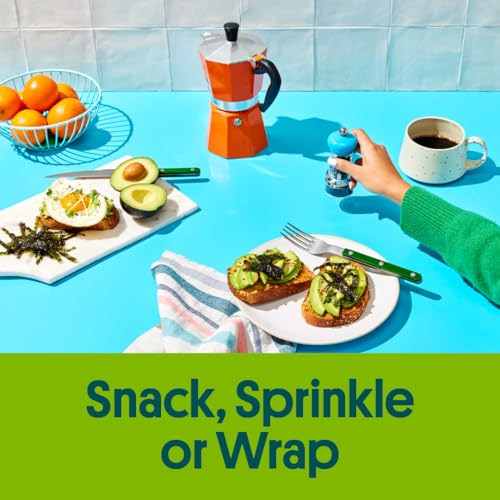 image for Gimme Seaweed Organic Premium Roasted Seaweed Big Sheets, Sea Salt & A