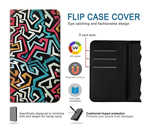 Pop Art Pattern Etui en cuir imprimé pour iPhone 17 housse fine flip
