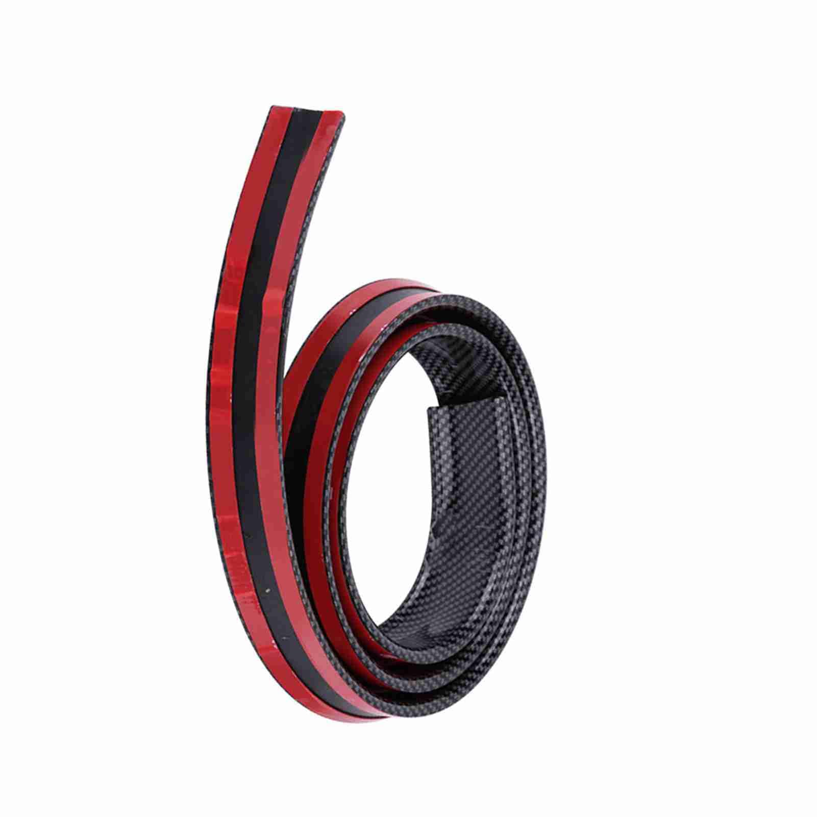 Akozon Lèvre d'aile de Becquet de Coffre de Toit Arrière en Caoutchouc Souple inspiré de la Fibre de Carbone de 1,5 M/4,9 Pieds pour Voitures et Camions - Ajustement Universel Flexible, (Black)