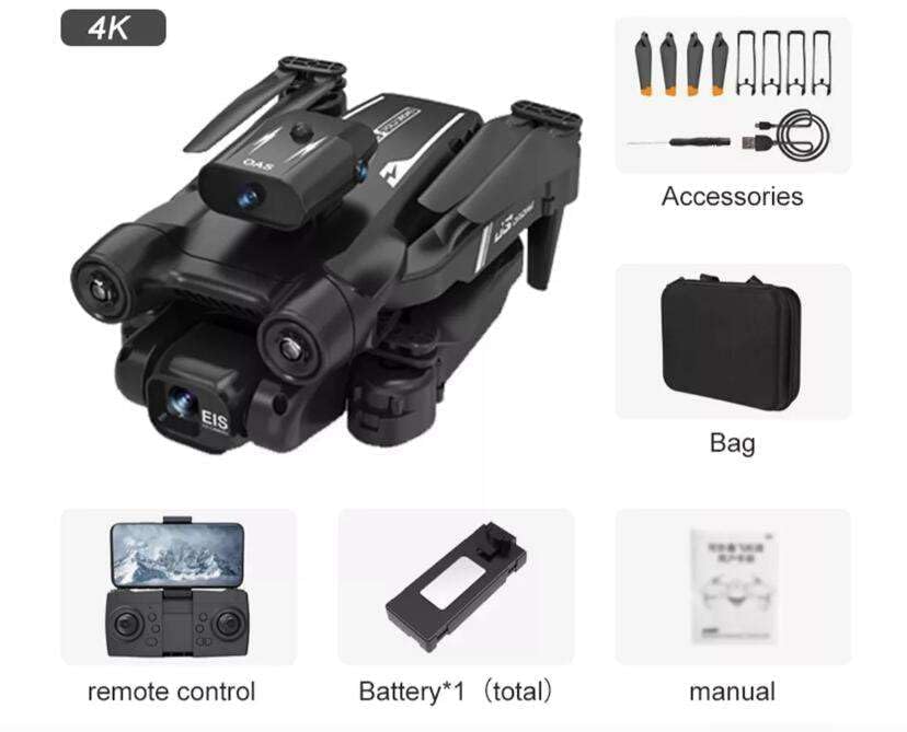 Image of BrUsHlEsS-fOlDaBlE-DrOnE-WiTh-hQ-WiFi-cAmErA-ReMoTe-cOnTrOl-fOr-kIdS-QuAdCoPtEr-wItH-GeStUrE-SeLfIe-fLiPs-bOuNcE-MoDe-aPp-oNe-kEy tAkE-OfF (S17)