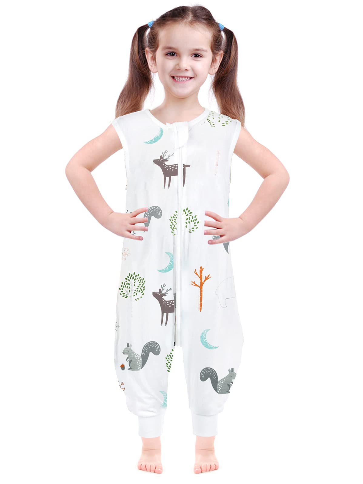 Reinewol Baby Wearable Blanket Sleep Sack,Sleep Bag with Feet Toddler Sleepsack,Baby Sleeveless Sleep Suit with Zipper