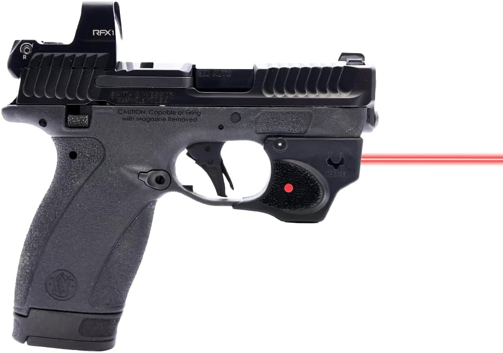 Viridian E Series Red Laser Sight Compatible with S&W Bodyguard 2 Gun Sight with Ambidextrous On and Off Switch, Black