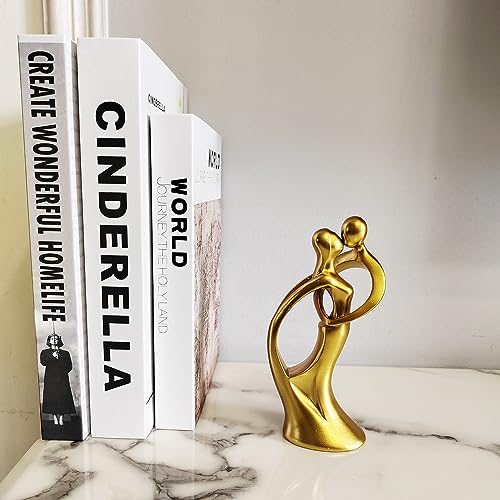 PIGPIGFLY-Statue-Couple-etreindre-Statues-Decoratives-Decoration-de-la-Maison-Statue-Abstraite-de-Figure-HumaineDecorations-de-Bureau-Sculpture-en-PolyresineOr