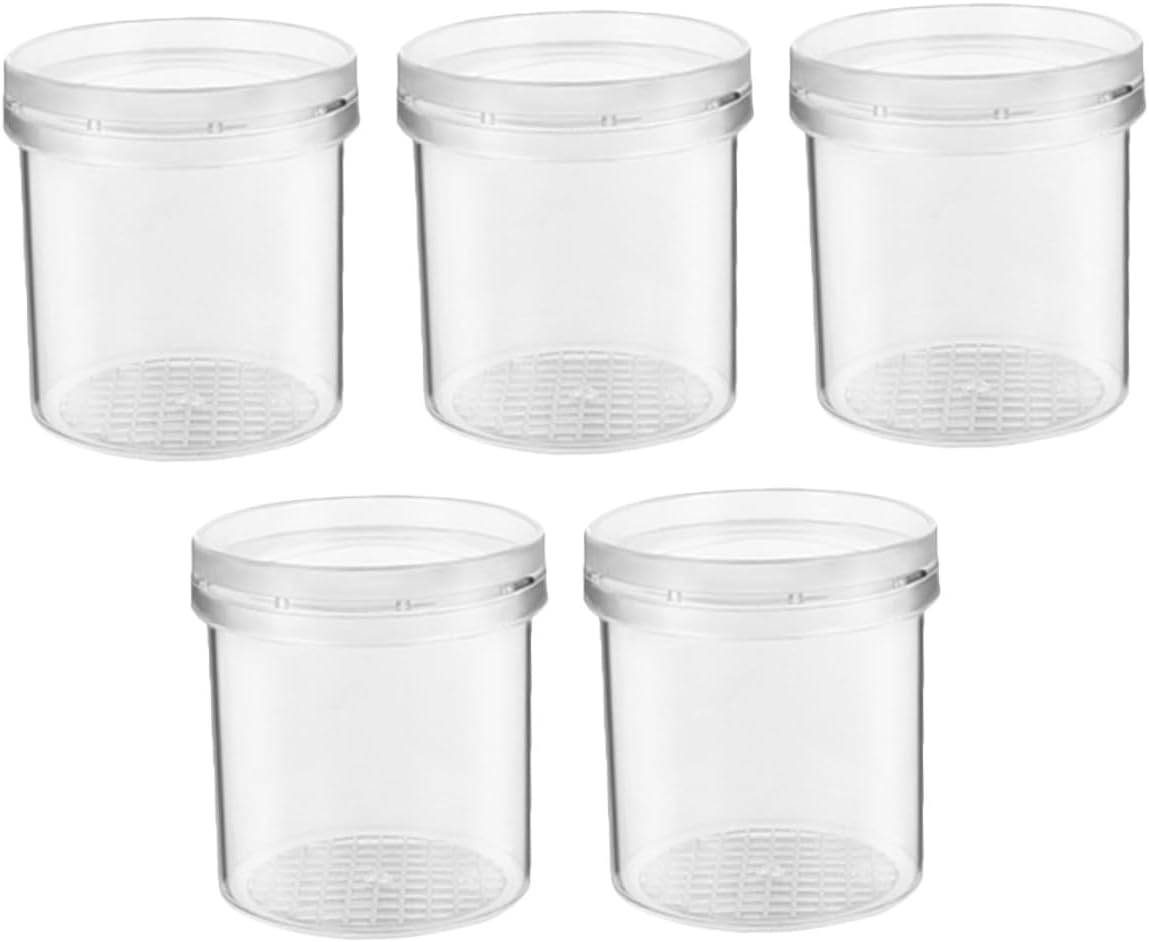 5Pcs Transparent Insect Observation Cages Portable Viewer for Measuring Outdoor Bug Hunting Science Jars for Educational