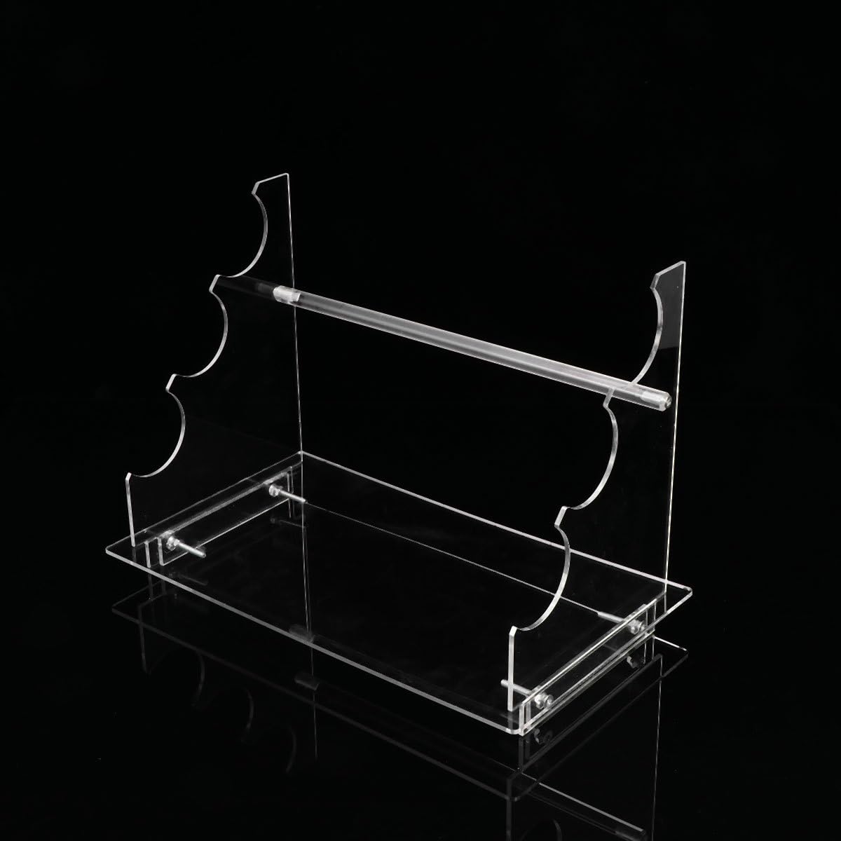 Uonlytech Soporte Acrílico de Niveles Diseño Transparente para Pulseras y de Niveles Protege Joyas y Organiza Accesorios para Pulseras y Adecuado para Escritorio o Gabinete