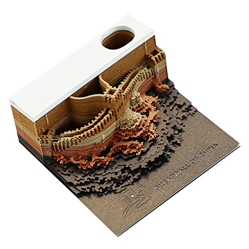JUNENTER 3Dスティックノート アートブロック メモパッド アートビルディング 便利 ステッカー ペーパー カードクラフト 日本のクリエイティブ DIY ポストノート メモ帳 クリスマスギフト 170枚入り (10)