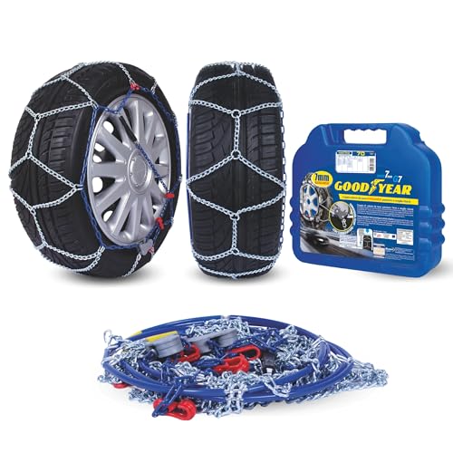 Goodyear 77952 'G7' Cadenas de nieve 7 mm para coche, Talla 070, Primera calidad Homologación TUV y...