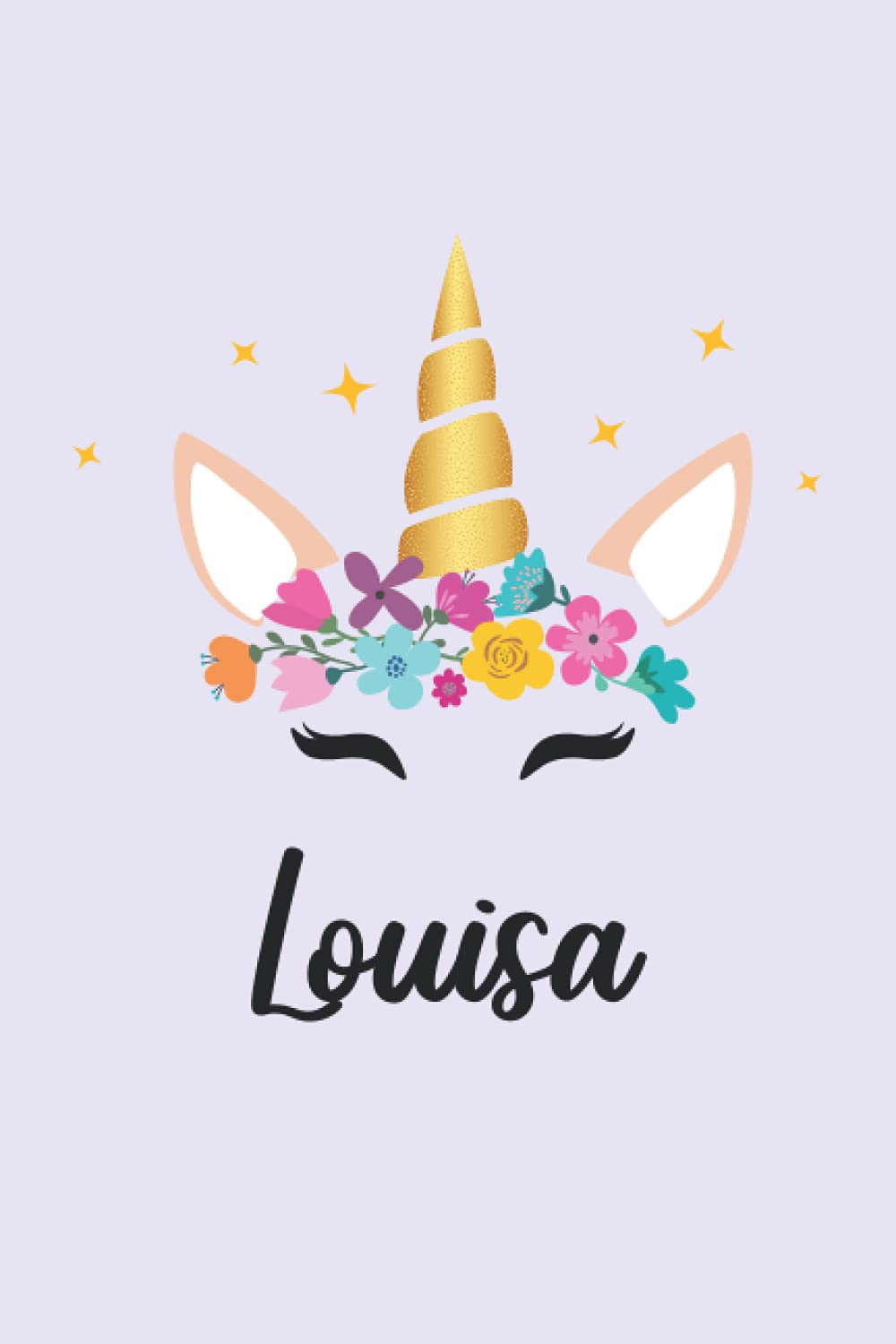 Louisa: Personalized Name Notebook | Wide Ruled Paper Notebook Journal | For Teens Kids Students Girls| For Home School College | 6x9 inch 120pages