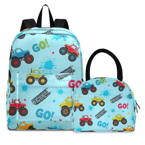 Sac à dos adolescents robuste et sa boîte à déjeuner assortie