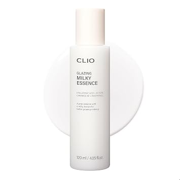 CLIO Glazing Milky Essence, Rice PDRN Toner for Boosting Radiant Glass Skin, Lightweight Hydrating Skin Prep for Makeup, Ceramide Skin Barrier Care for Sensitive Skin, Korean Skincare 4.05 Fl Oz