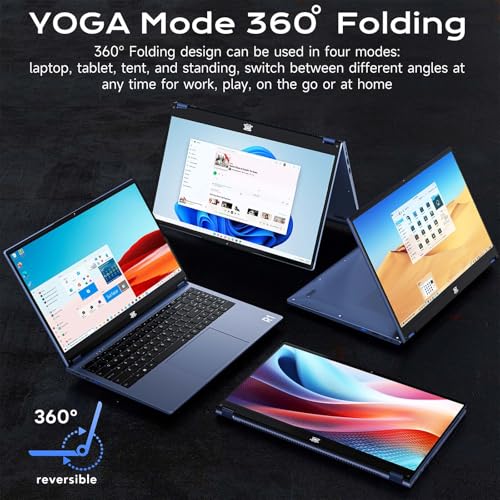 undefined THEYETI 2 in 1 Laptop Convertible 15.6 Inch (16GB RAM, 1TB SSD), i3-1215U 6-Core Processor(Up to 4.4Ghz), FHD IPS Touch Screen Laptop Computer 360° for Students and Business, USB 3.0, Type C の商品画像 3