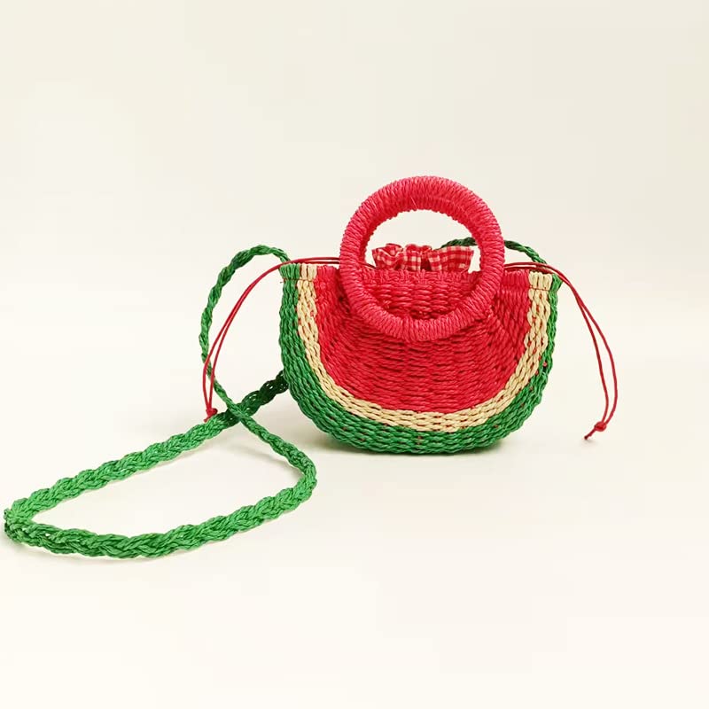 Bolso de Mano Mini de Rattan y Paja miniatura 5