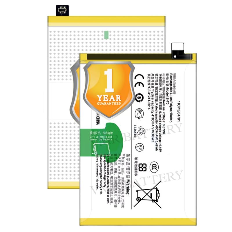 Image of Original B-T0 Battery Compatible for Vivo Y76 5G (V2124) | Vivo Y76s (V2156A) - (4100mAh) - 1 Year Warranty K7