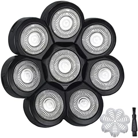 Electric Shaver Replacement Head 8 Heads for Bald Men Wet and Dry Compatible Waterproof 8D Upgrade Replacement Blades