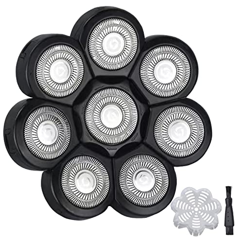 Replacement Head 8 Heads For Bald Men Wet And Dry Compatible Waterproof 8d Upgrade Replacement Blades