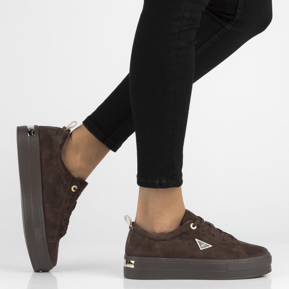 FILIPPO Plateau Sneaker Damen Leder - Schuhe Damen - Halbschuhe | Leicht, bequem, Echtleder, für den Alltag