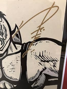 Amazon.co.jp: キン肉マン 誕生記念 木版画 直筆サイン入り 限定