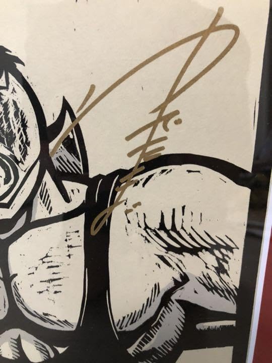 Amazon.co.jp: キン肉マン 誕生記念 木版画 直筆サイン入り 限定29枚