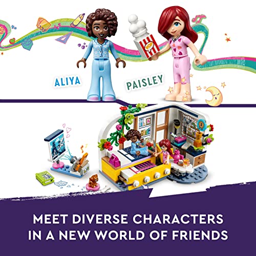 LEGO 41740 Friends Aliya's Room, Mini Sleepover Party Bedroom Playset, Collectible Toy for Kids Girls and Boys - Image 3