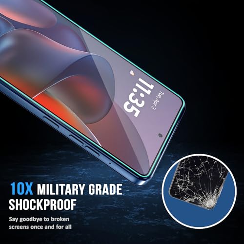 Image of FIRST MART Military-Grade Gorilla Tempered Glass For Motorola Moto Edge 60 Stylus 5G (6.7 Inch) With Easy Installation Kit for Smartphone| Edge-To-Edge Protector Coverage | Black, Pack of 2