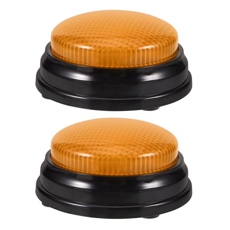 ABOOFAN 2Pcs Game Show Buzzers with Light and Sound Quiz Buzzer Buttons for Birthday Party Noise Maker and Family Game Night Interactive Classroom Sound Buttons
