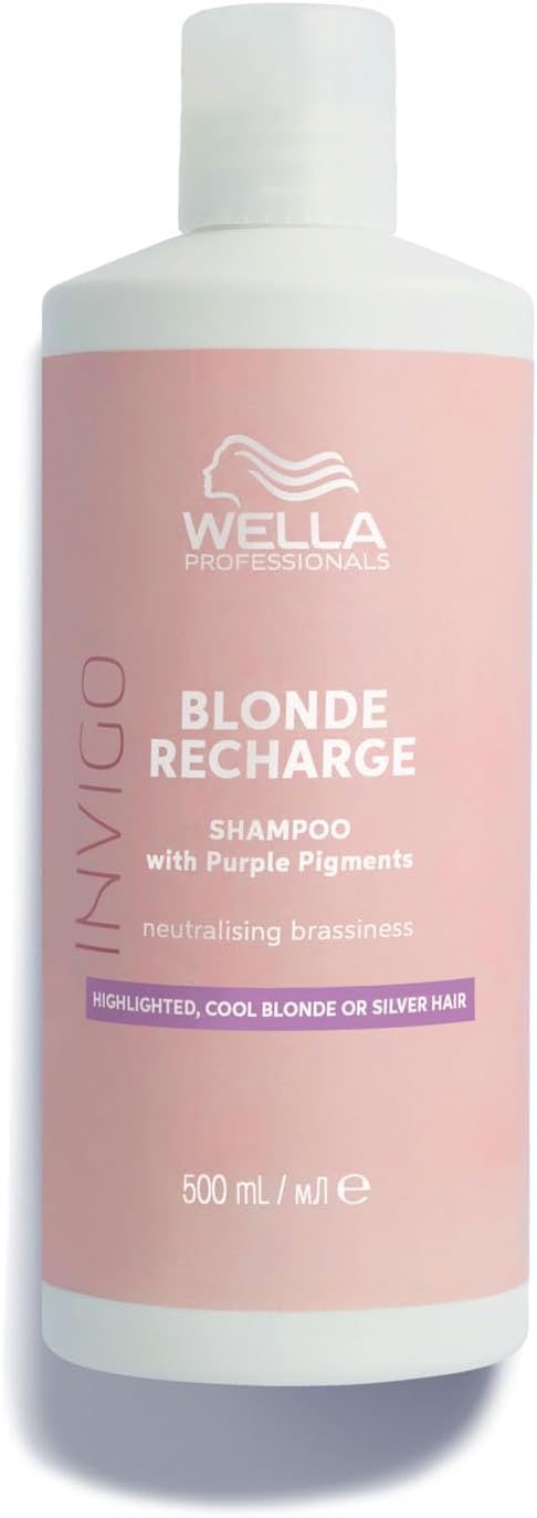 Wella Professionals INVIGO BLONDE RECHARGE Shampoo - Per capelli biondi - Protezione del colore - Shampoo viola 500ml