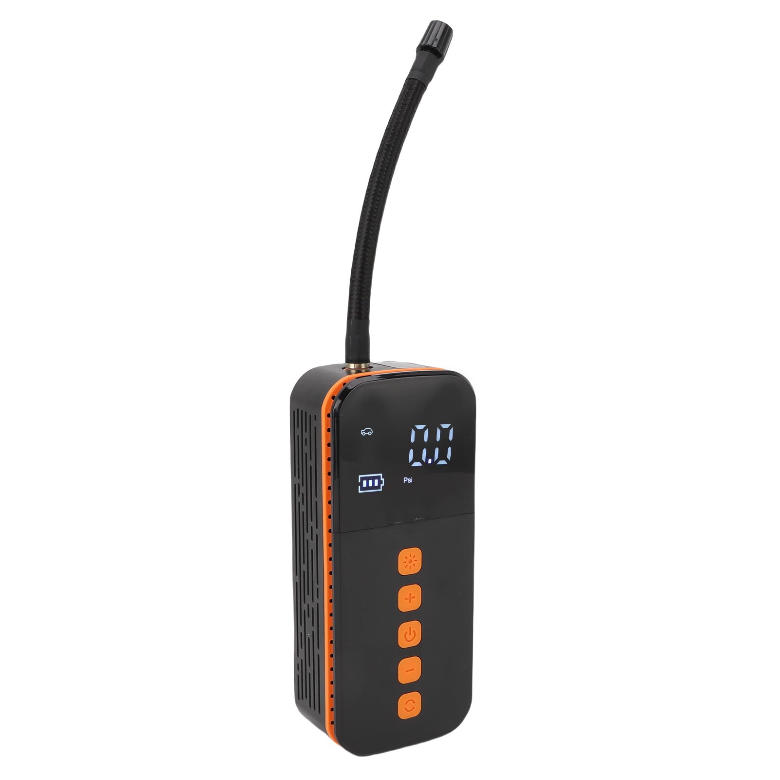 Fockety Gonfiatore Portatile per Pneumatici con Display Digitale per Auto | Pompa ad aria senza fili con luce LED per moto, bicicletta, pallone sportivo, uso di emergenza
