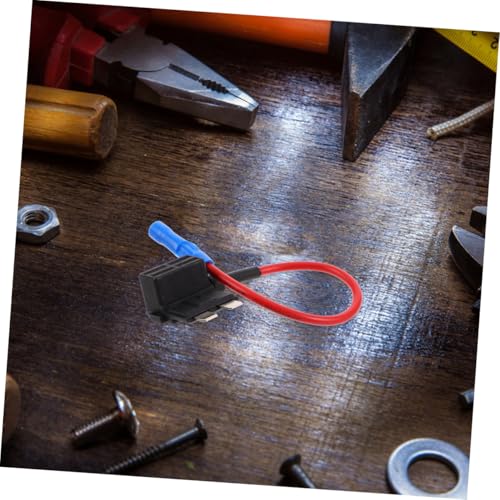 Kit de 4 fusibles automotrices medianos con soporte duradero para fusible para cámara de tablero, fácil instalación, protege el circuito, sin caja incluida para automóvil miniatura 6