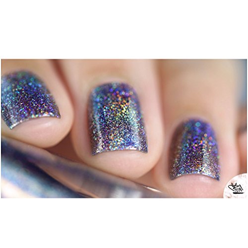 Image of ILNP Maiden Lane - Charcoal Grey Ultra Holographic Nail Polish