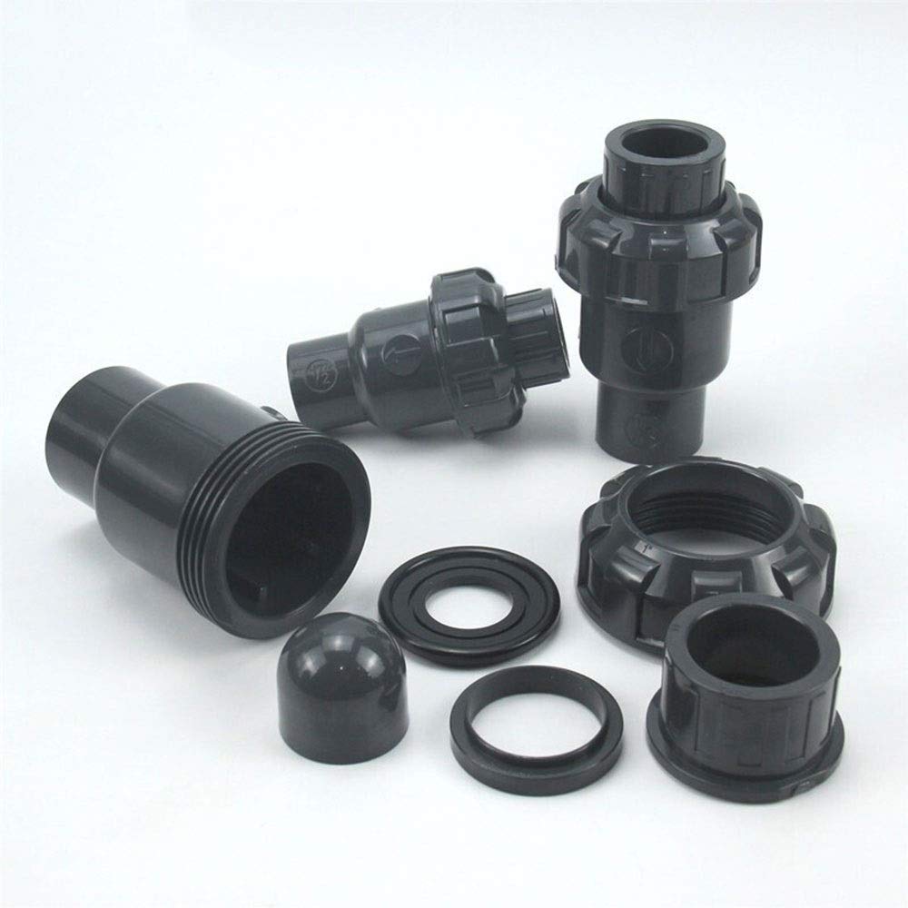 Válvula de bola, válvula de retención de 1 pieza, accesorios de tubería de PVC de 20 mm, 25 mm, 32 mm, piezas del sistema de plomería, conector de tubo de agua, valor de retención de tubería de agua