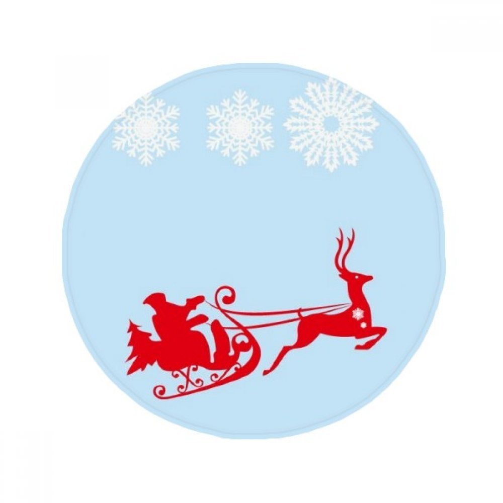 Tapis anti-dérapant rond de 50 cm pour sécuriser le salon