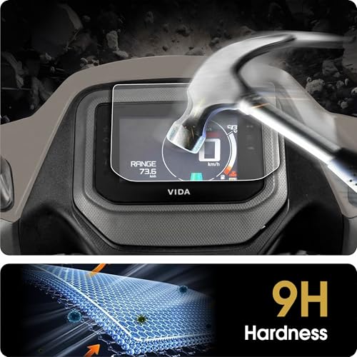 Image of Spartan Shield [2 PACK] Screen Guard For Hero VIDA VX2 GO 2026 Electric Scooter || 4.3 Inch Color LCD Display Protector || Anti Scratch | Water Resistant | HD Clear | VX2Go EV Bike Accessories 2025 [NOT TEMPERED GLASS] [NOT FOR VX2 Plus]