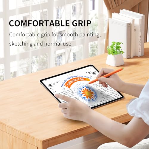 Image of ELETIUO Soft Silicone Sleeve Apple Pencil Case Compatible with Apple Pencil 1st Generation, Carrot Touch Screen Pen Protective Cover Accessories Compatible with iPad Pro 9.7 inch /10.5 inch /12.9 inch