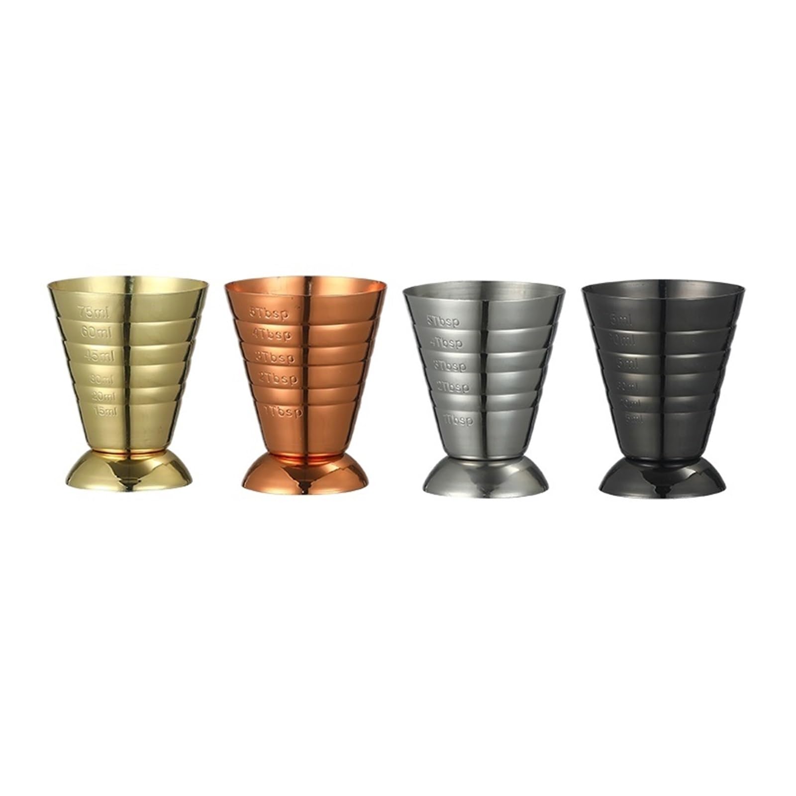 Cocktail Jigger Bar Mesure Niveau(Gold Plated)