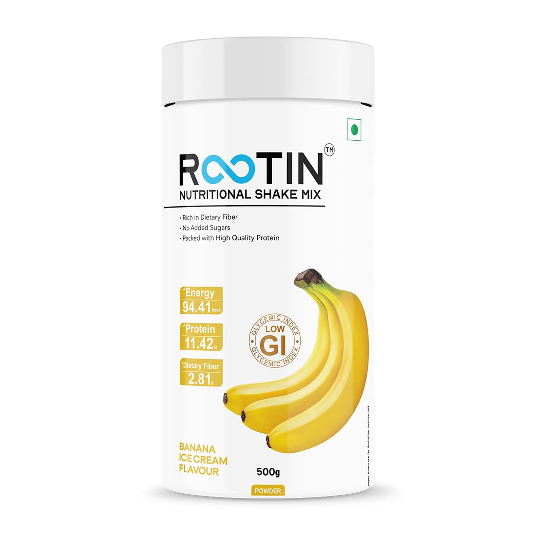 Rootin Nutritional Shake Mix Banan Ice Cream - 500g, Rich Source of Protein, Dietary Fibre, Support Metabolism, Promotes Heart Health, Immunity Building, Weight Management, Energy Booster, Sugar Free (B0B5RSKJGT) Amazon Price History, Amazon Price Tracker