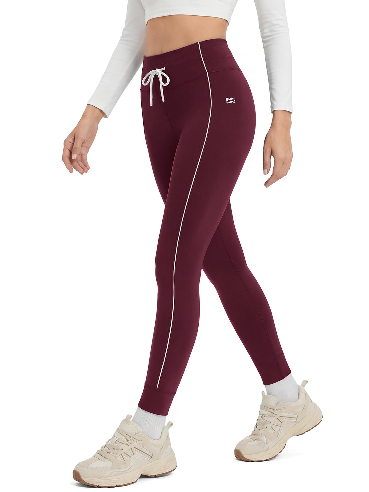 INNO MINT Drawstring Seamless Leggings for Women, High Waist Workout Yoga Pants, Running & Gym Sweatpants