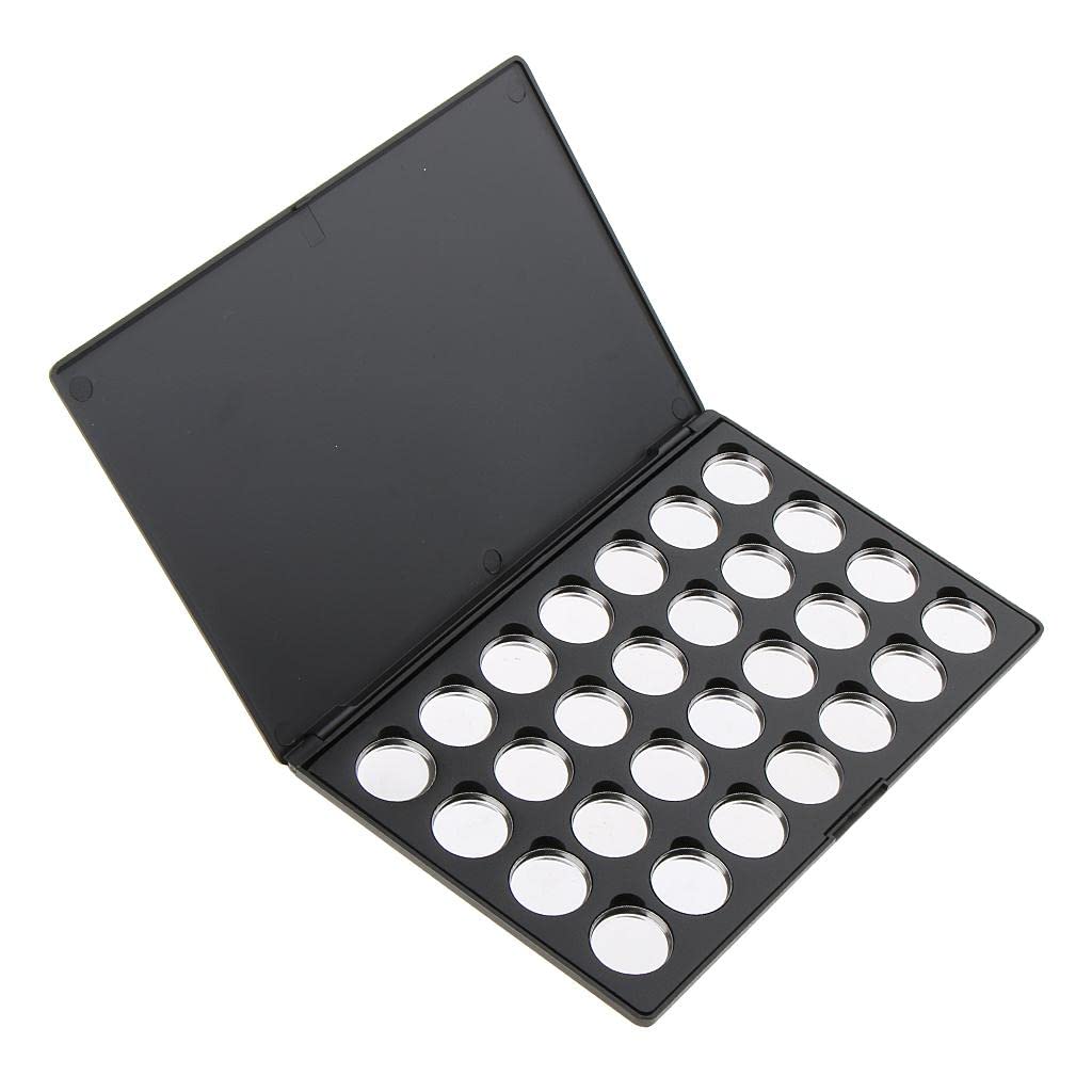 milaan magnetic empty palette box eyeshadow powder blush concealer contour makeup case +28 round pans