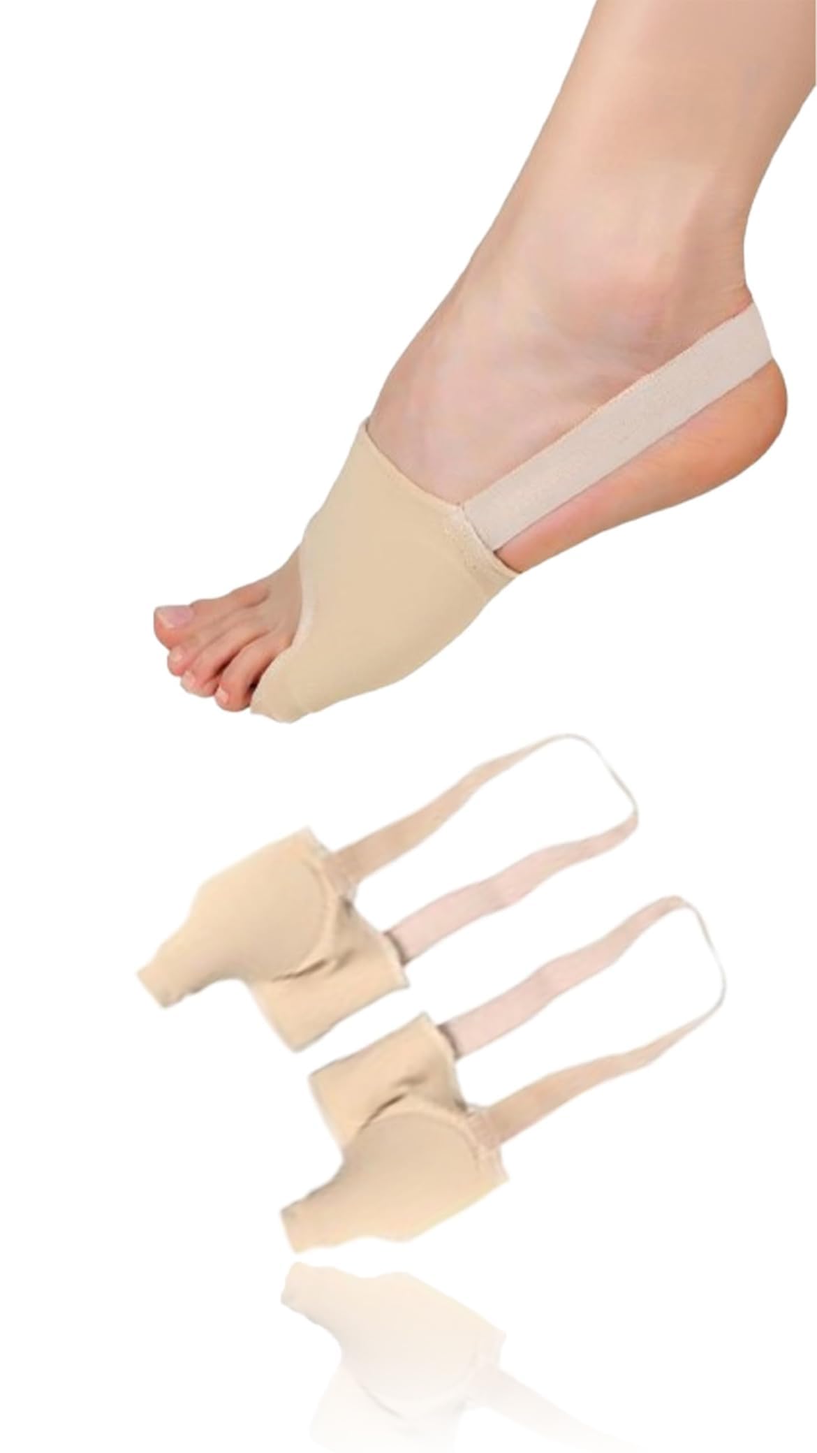 Sweet seven Pinky Toe Splint and Straightener - Bunion Relief Pads for Overlapping Toes - Men's and Women's Bunion Corrector - Large (1 Pair)