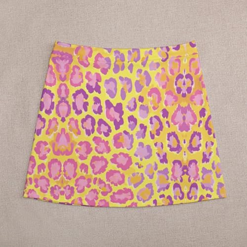 Cheetah Print Skirts for Women High Waisted Casual Lightweight Skirt Summer Club Going Out Mini Skirts4