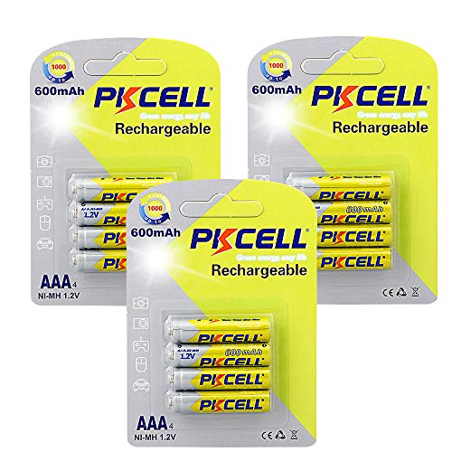 NiMh AAA Piles Rechargeables 1,2 V 600 mAh NI-MH 3 A PKCELL