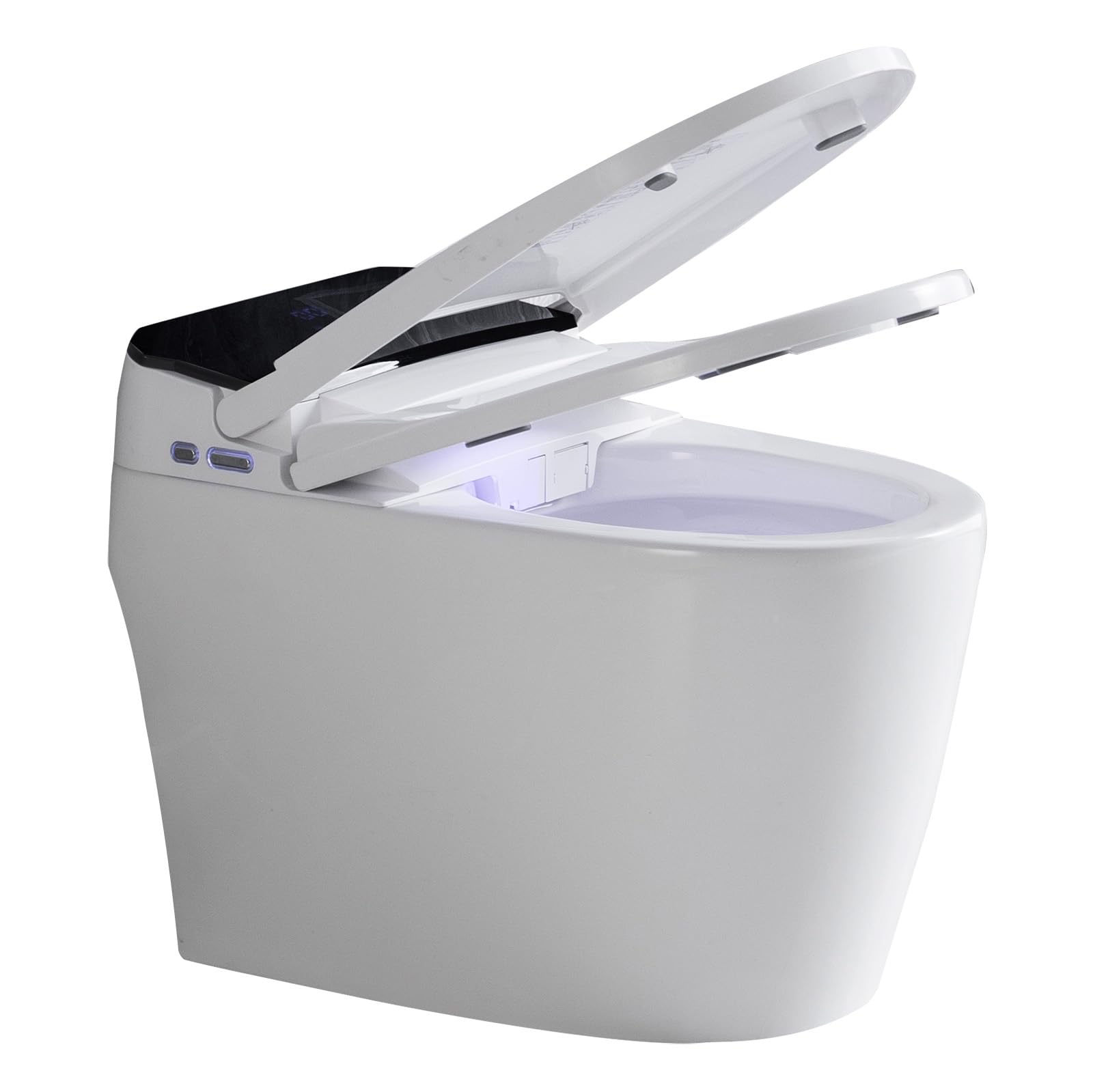 WinZo Elongated Smart Toilet With Bidet Built In, Auto Flush/Foot