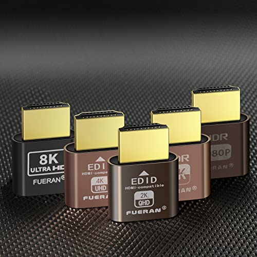 Image of 2K 4K 8K HDMI Dummy Plug-Virtual Monitor Display Emulator Headless Adapter 3840x2160@60Hz 1080@120HDR DVI EDID Emulator (2K-1080@60 HDR)