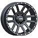 Ultra Wheel 107SB Xtreme Satin Black with Satin Black X-lok Lip Wheel with Painted Finish (18 x 9. inches /6 x 5 inches, 1 mm Offset)