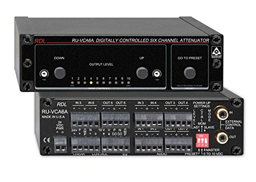 Radio Design Labs RDL Digitally Controlled 6 Channel Audio Attenuator (RU-VCA6A)
