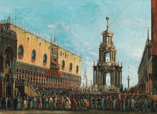 Pintura murales lienzo decorativo de Venecia para pared del dormitorio y salón 60x90cm